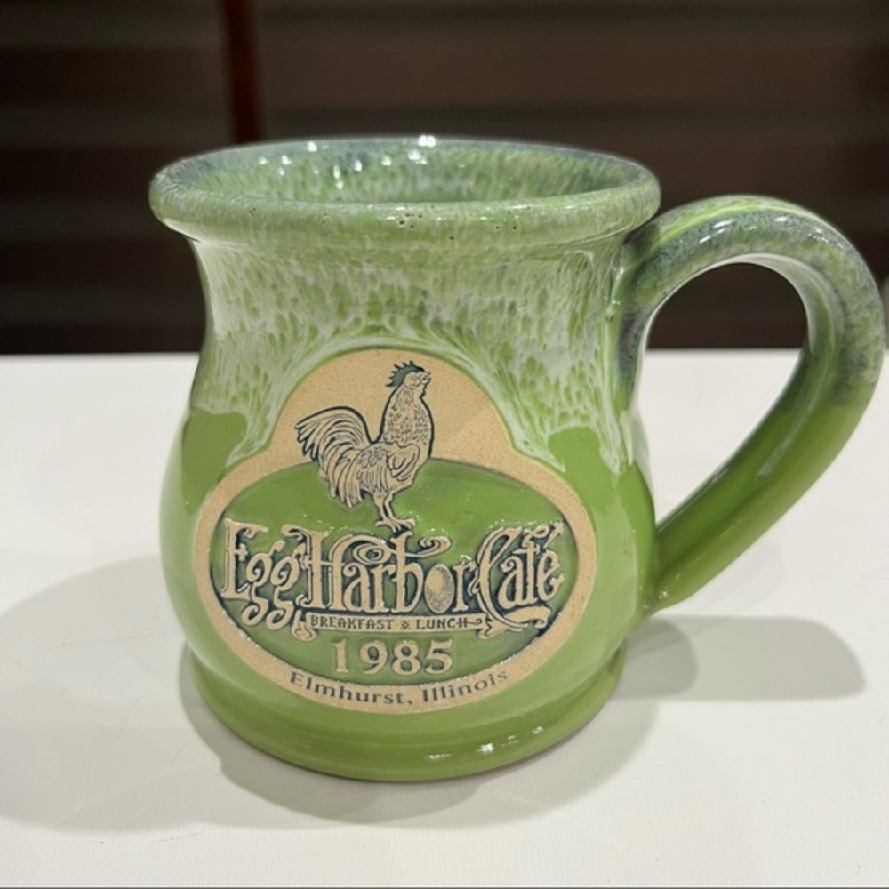 Egg Harbor Cafe 1985 ELMHURST, IL   2013 DENEEN POTTERY  ~ 12oz Round Belly MUG